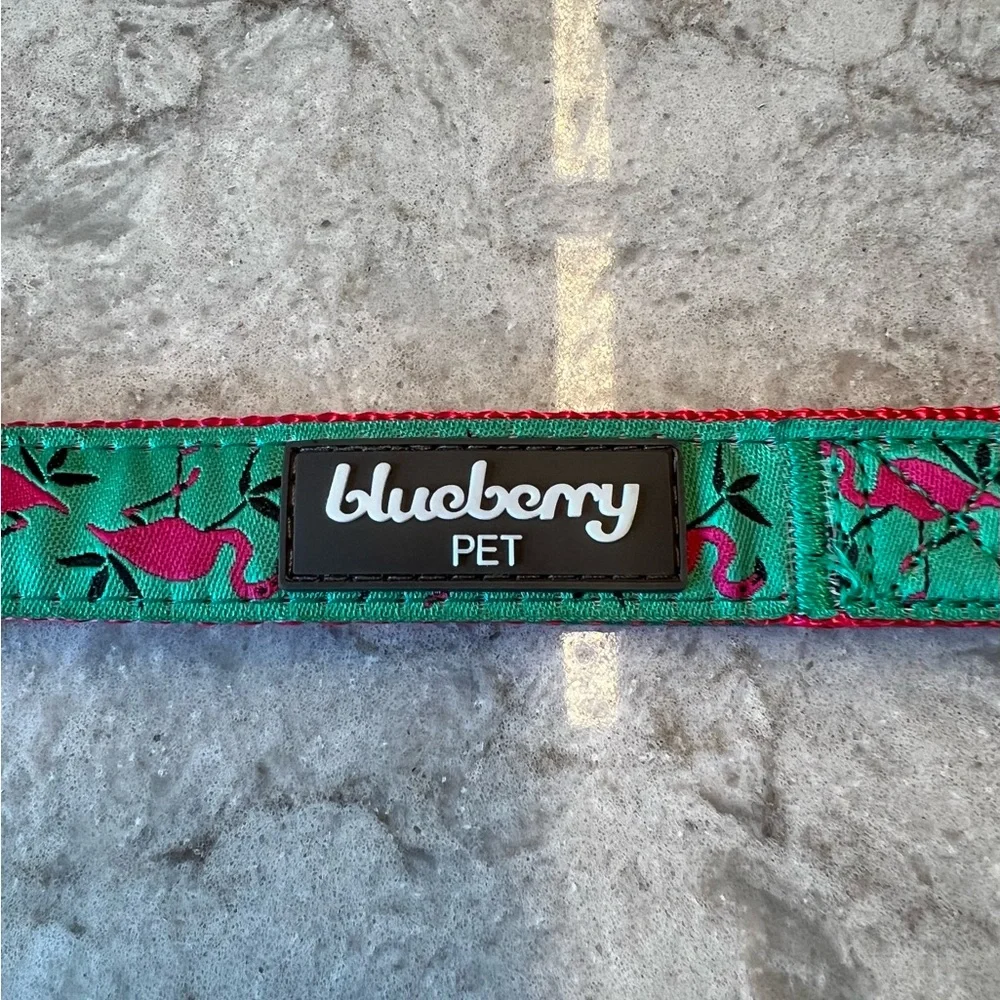 Blueberry Pet Flamingo Print Leash
